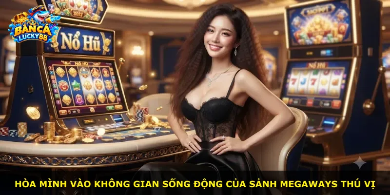 Hòa mình vào không gian sống động của sảnh Megaways thú vị