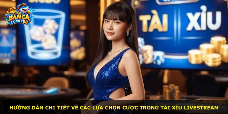 Hướng dẫn chi tiết về các lựa chọn cược trong tài xỉu Livestream