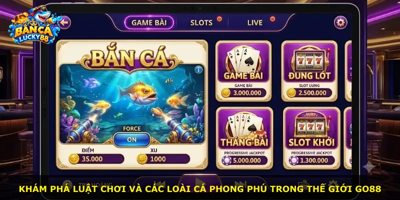 Khám phá luật chơi và các loài cá phong phú trong thế giới Go88